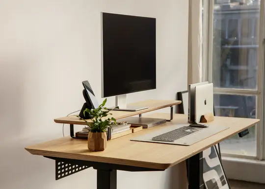 Desk shelf & headphone stand